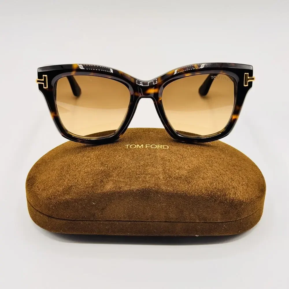 Tom Ford Sunglasses FT1329 52F Havana Butterfly Brown Gradient 53-20-140mm Italy